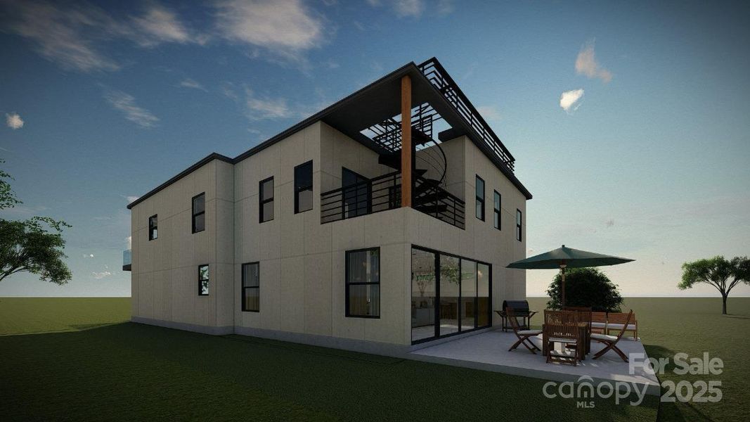 Exterior details and patio area of a home in , Charlotte (Image 11).