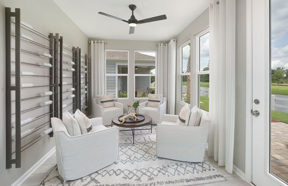 Furnished interior view inside a new home in Del Webb North Myrtle Beach, Myrtle Beach (Image 8).