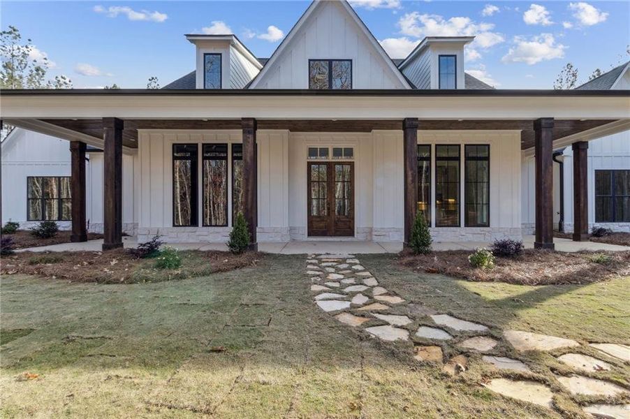 Exterior details and patio area of a home in , Dallas (Image 3). Exterior details and patio area of a home in , Dallas (Image 3).