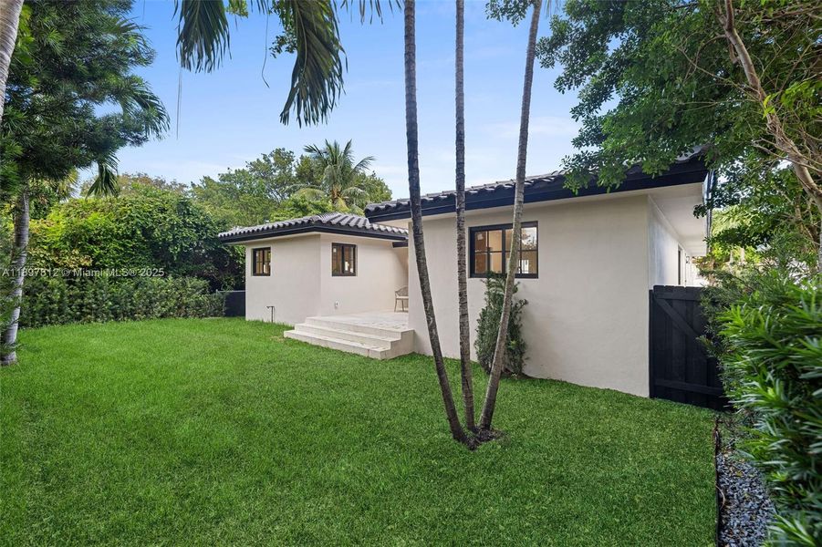 Exterior details and patio area of a home in , Surfside (Image 24). Exterior details and patio area of a home in , Surfside (Image 24).