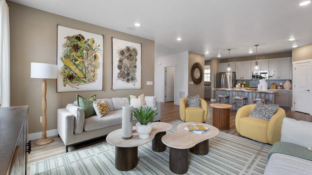 Furnished interior view inside a new home in Windler Single Family Homes, Aurora (Image 15). Furnished interior view inside a new home in Windler Single Family Homes, Aurora (Image 15).