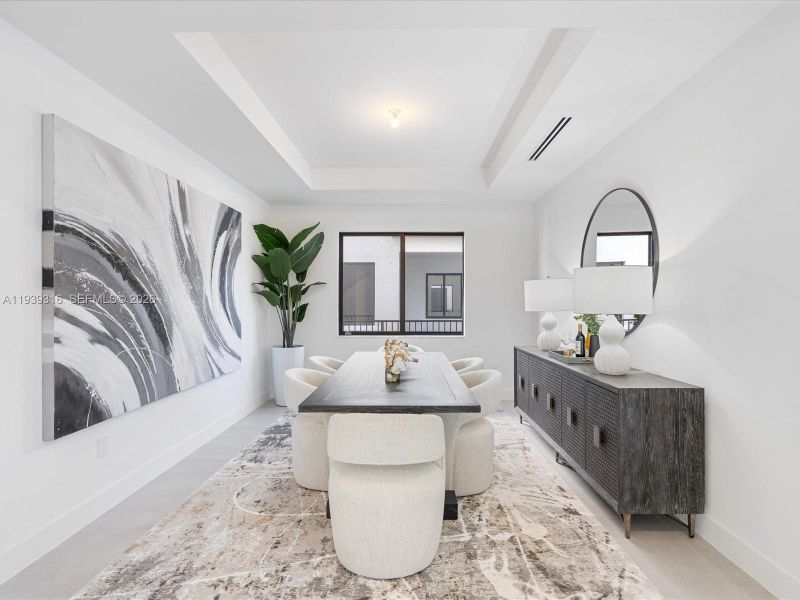 Furnished interior view inside a new home in , Miami (Image 57).