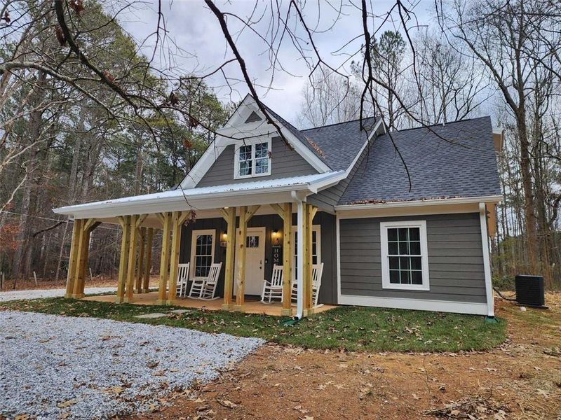Front exterior of a new home in , Cartersville, GA, highlighting curb appeal (Image 17).