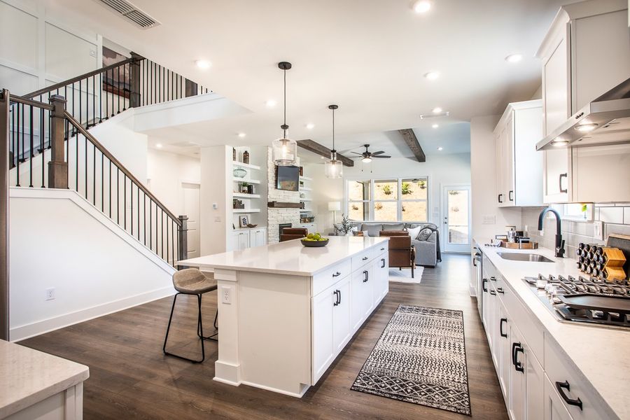 Representative furnished interior of a home built from the Shelby by Beazer Homes in The Paddocks at Doc Hughes, Buford (Image 9).