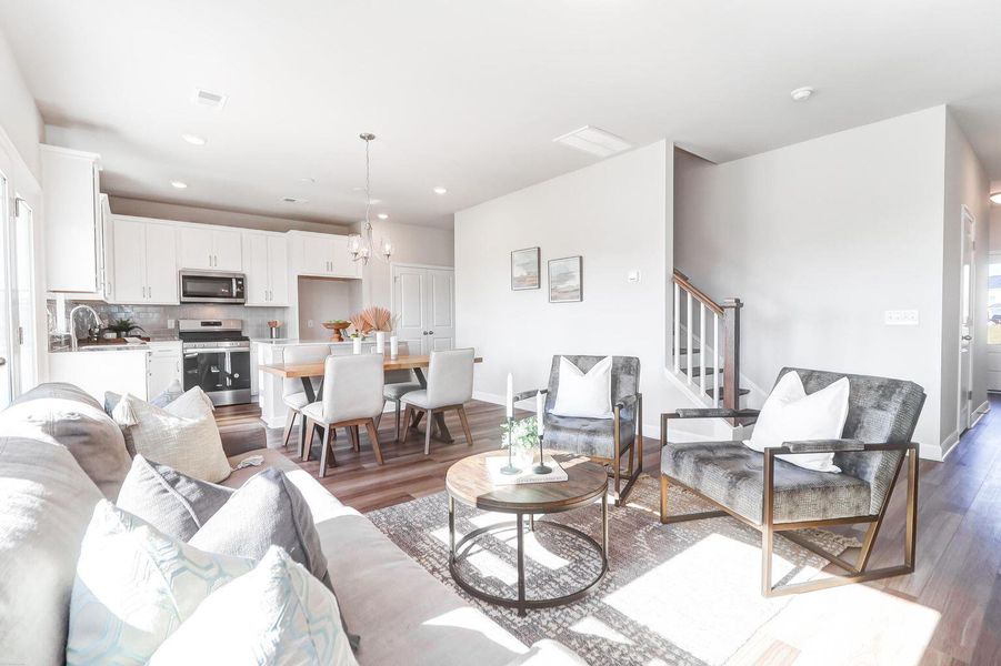 Furnished interior view inside a new home in Tea Farm: Lake Series, Ravenel (Image 9).