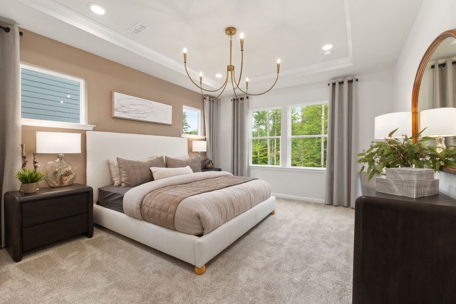 Representative furnished interior of a home built from the Kirby by Pulte Homes in Henley Village, Burlington (Image 5). Representative furnished interior of a home built from the Kirby by Pulte Homes in Henley Village, Burlington (Image 5).