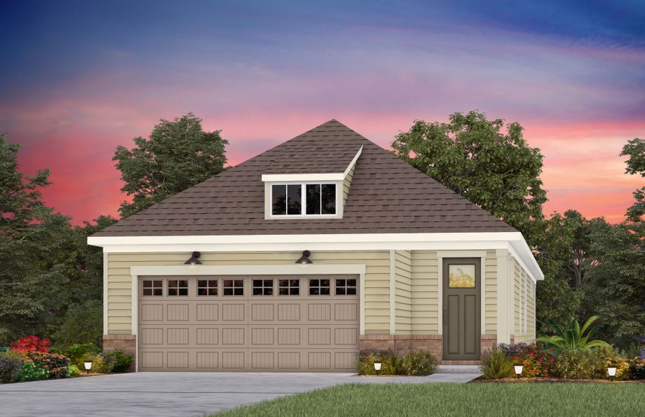 Front exterior of a new home in Carolina Riverside, Belmont, NC, highlighting curb appeal (Image 14). Front exterior of a new home in Carolina Riverside, Belmont, NC, highlighting curb appeal (Image 14).