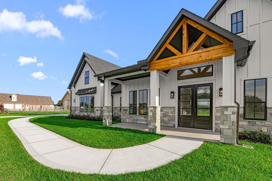 Exterior details and patio area of a home in , Bellville (Image 28).