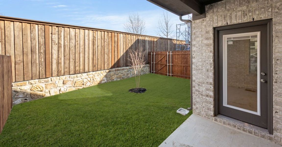 Representative exterior photo of a completed home built from the Meredith by Impression Homes in Main Street Village, Mansfield, TX (Image 24). Representative exterior photo of a completed home built from the Meredith by Impression Homes in Main Street Village, Mansfield, TX (Image 24).