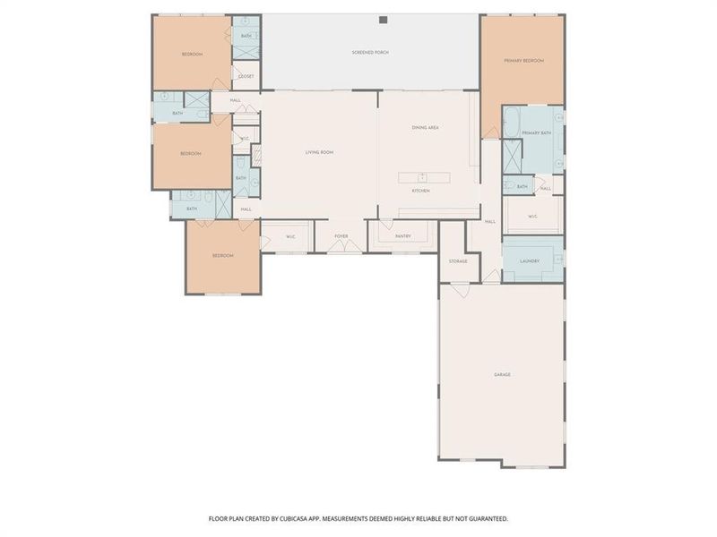 2D floor plan layout of this home in , Corsicana, TX (Image 5).