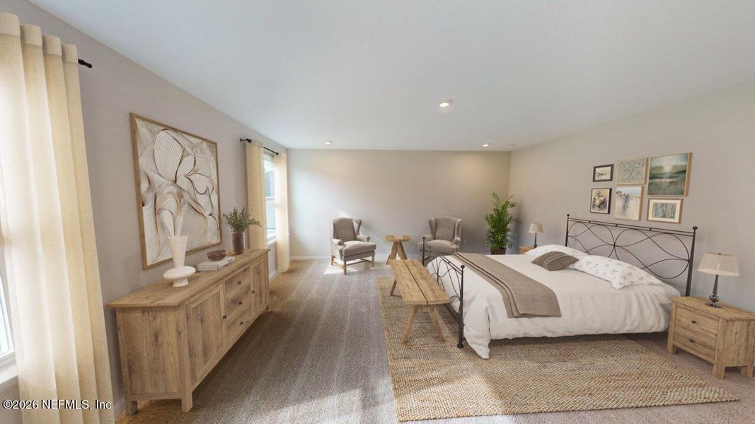 Furnished interior view inside a new home in Lakes at Bella Lago, Green Cove Springs (Image 10).