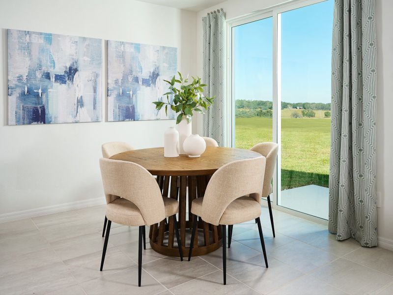 Furnished interior view inside a new home in Pine Ridge Meadows, Hudson (Image 6).