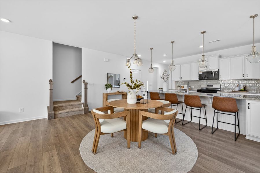 Furnished interior view inside a new home in Copper Ridge at Flowers Plantation, Clayton (Image 9).