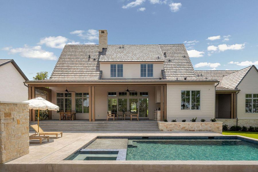 Exterior details and patio area of a home in , Austin (Image 25).