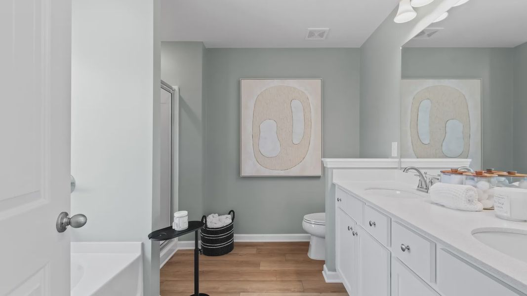Furnished interior view inside a new home in Bowers Farm Townhomes, McDonough (Image 21).