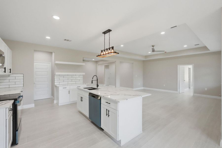 Furnished interior view inside a new home in , Conroe (Image 8). Furnished interior view inside a new home in , Conroe (Image 8).