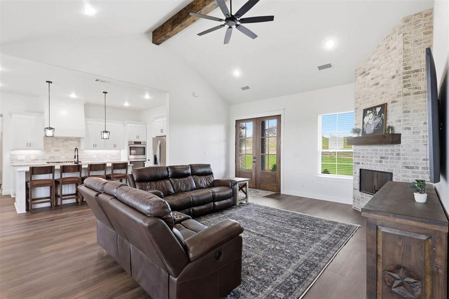 Furnished interior view inside a new home in , Weatherford (Image 6).