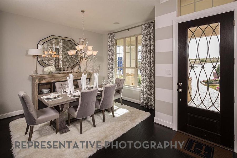Furnished interior view inside a new home in Sandbrock Ranch, Aubrey (Image 16).