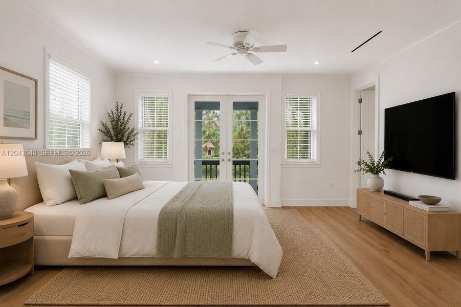 Furnished interior view inside a new home in , South Miami (Image 35).