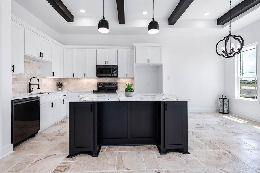 Furnished interior view inside a new home in , Needville (Image 7).