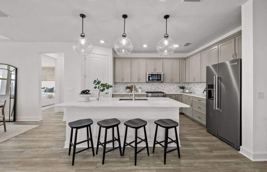 Flow through new construction layout