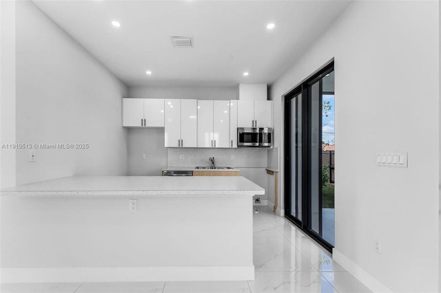 Furnished interior view inside a new home in , Miami (Image 4).