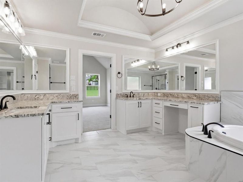 Furnished interior view inside a new home in , Granbury (Image 9).