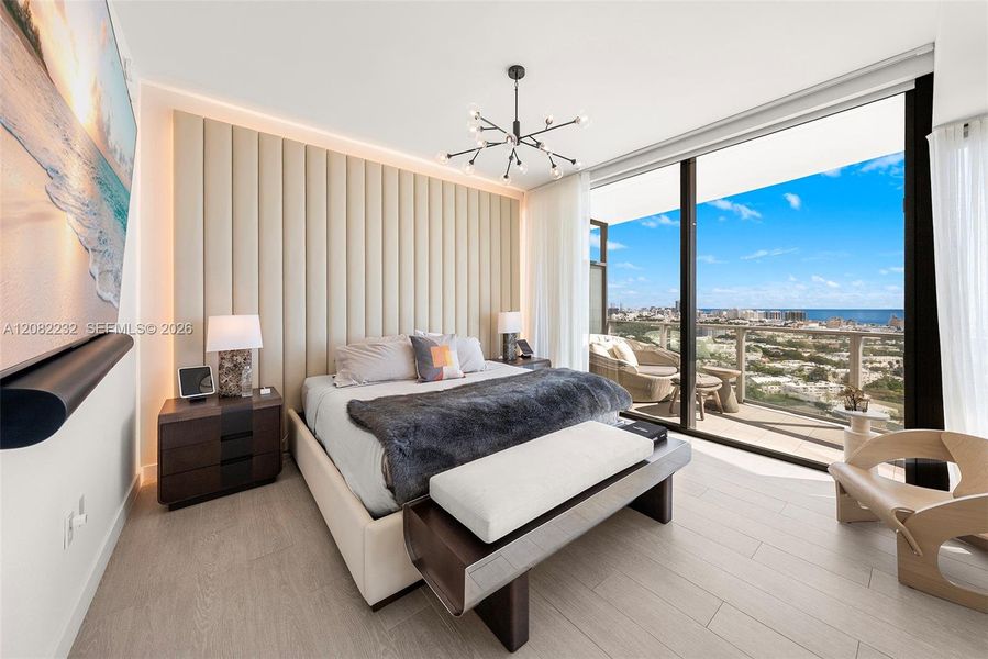 Furnished interior view inside a new home in , Miami Beach (Image 18).