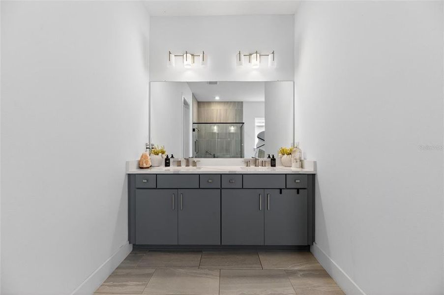 Furnished interior view inside a new home in Robin's Cove at Epperson, Wesley Chapel (Image 43).