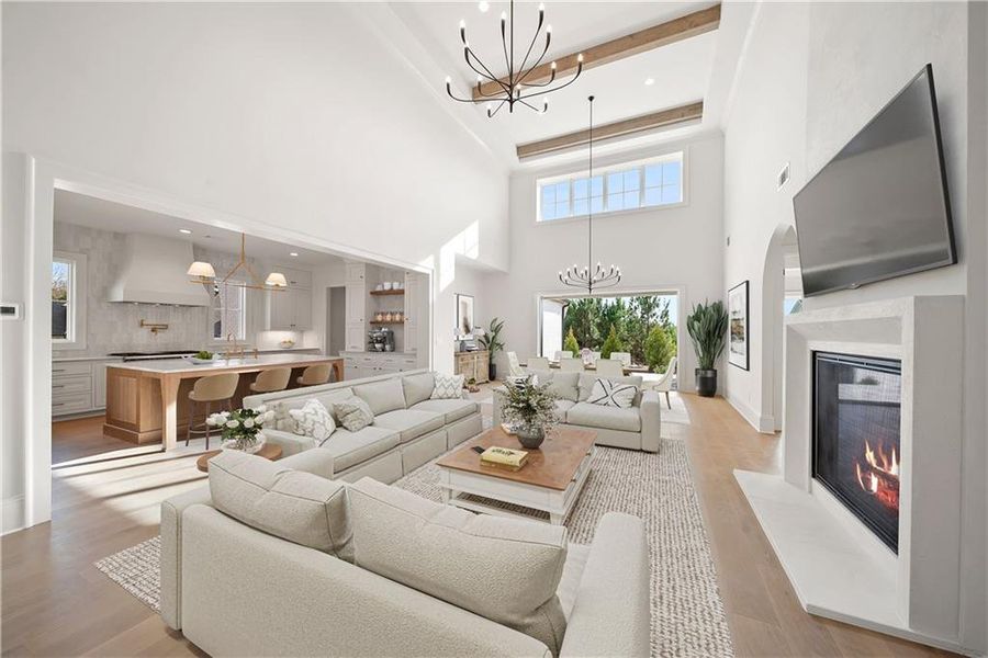 Furnished interior view inside a new home in , Alpharetta (Image 8).
