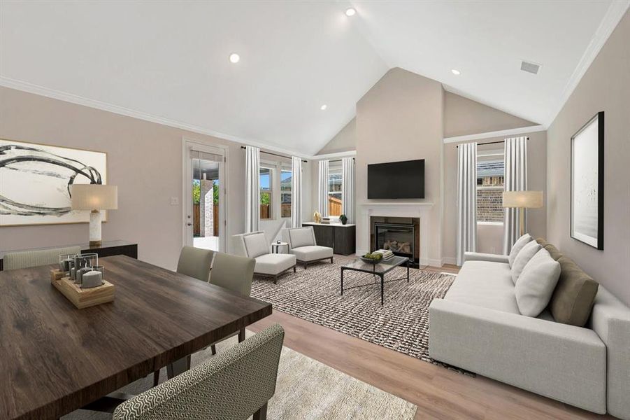 Furnished interior view inside a new home in Heritage Ranch, Sherman (Image 10). Furnished interior view inside a new home in Heritage Ranch, Sherman (Image 10).