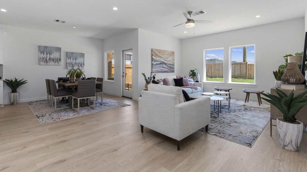 Furnished interior view inside a new home in Holly Ridge, Rosenberg (Image 17).