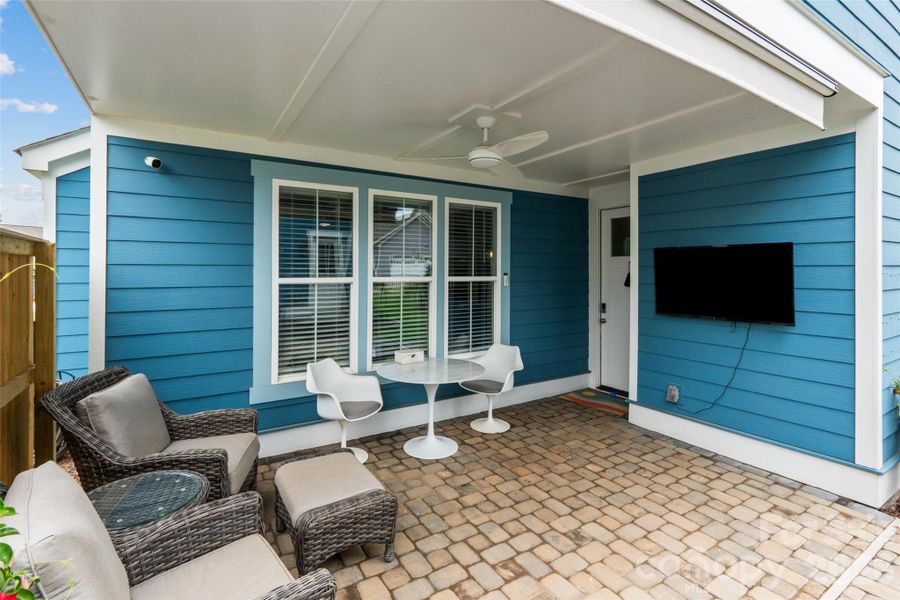 Exterior details and patio area of a home in Riverwalk, Rock Hill (Image 4).