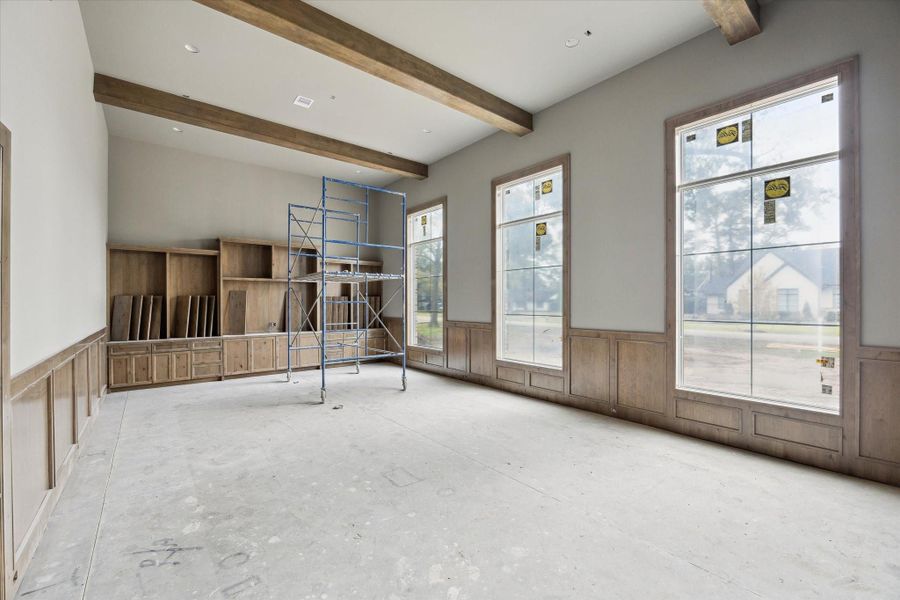 Progress photo from December 2025 - Library