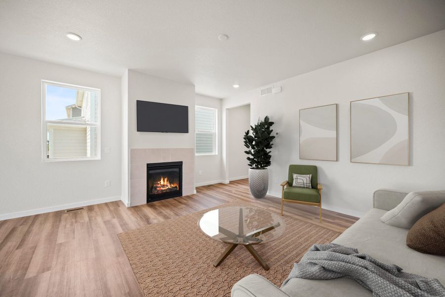 Representative furnished interior of a home built from the Fir by View Homes in Aspen Ranch, Fountain (Image 11).