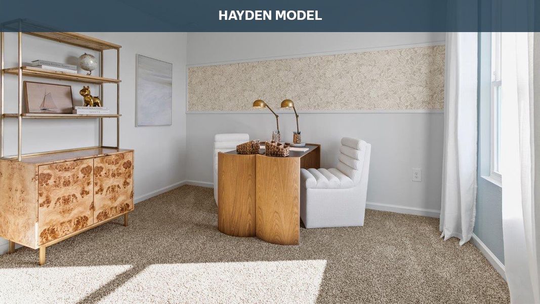 Representative furnished interior of a home built from the HAYDEN by D.R. Horton in Entrada, St. Augustine (Image 22).