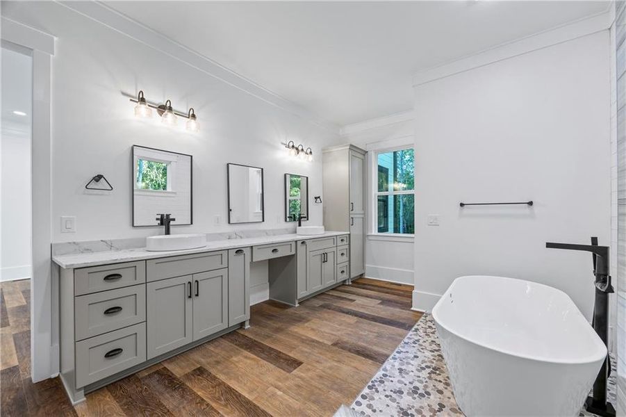Furnished interior view inside a new home in , Flowery Branch (Image 63).