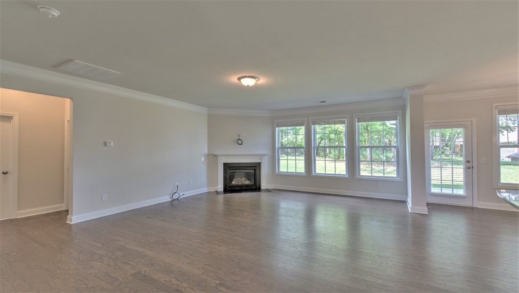 Spacious, unfurnished interior of a new home in Reserve at Tap Root Farms, Fletcher (Image 19). Spacious, unfurnished interior of a new home in Reserve at Tap Root Farms, Fletcher (Image 19).