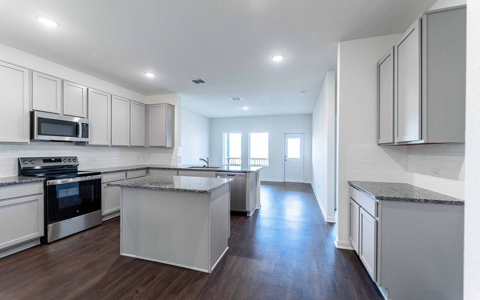 Furnished interior view inside a new home in Katzer Ranch, Converse (Image 6).