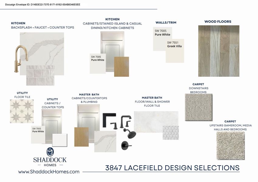 Sample of building materials used in homes in Fields - 50' Lots, Frisco (Image 3).