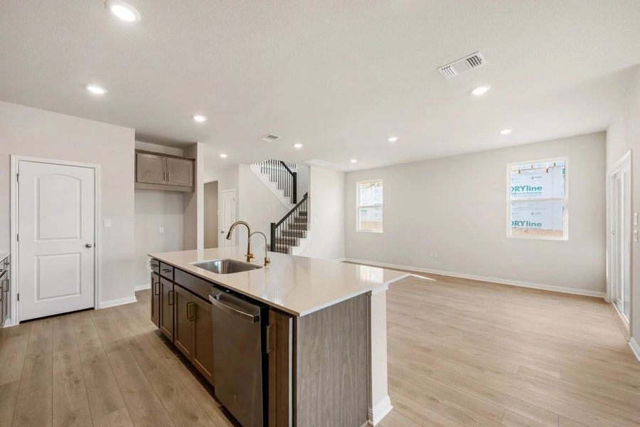 Furnished interior view inside a new home in The Colony, Bastrop (Image 11).