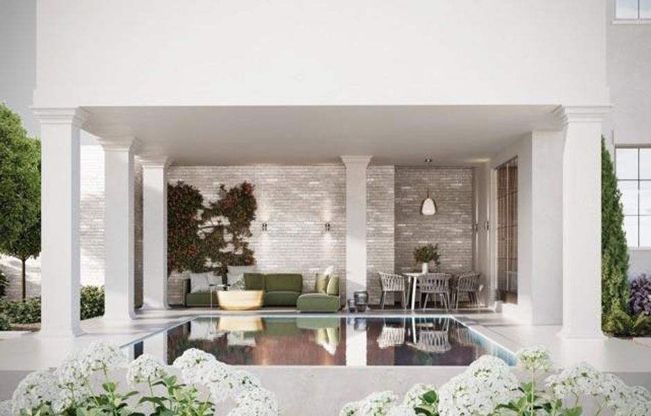 Exterior details and patio area of a home in , Atlanta (Image 25).