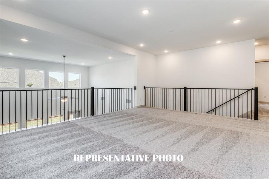 A game room large enough to entertain a crowd!  REPRESENTATIVE PHOTO.