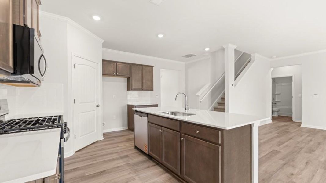 Furnished interior view inside a new home in Liberty Crossing, Braselton (Image 7).