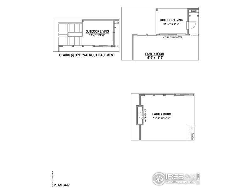 2D floor plan layout of this home in RainDance - 60s, Windsor, CO (Image 3).