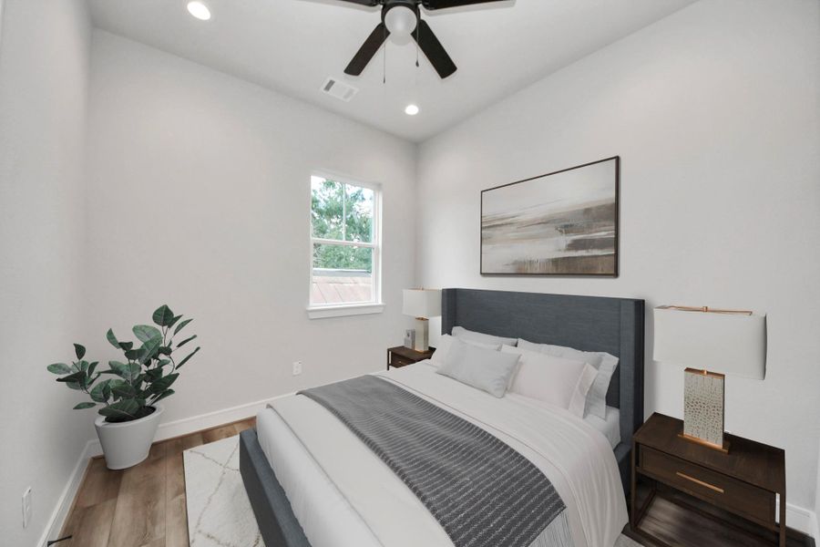 Another view of secondary bedroom.