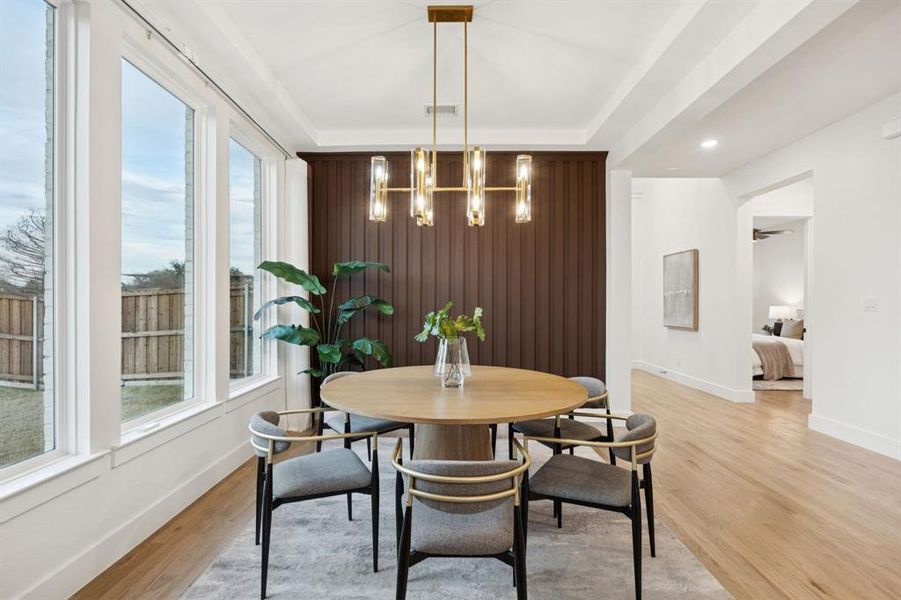 Furnished interior view inside a new home in Edgestone at Legacy, Frisco (Image 27).