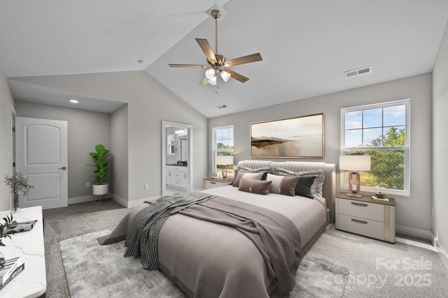 Primary Bedroom virtually staged Primary Bedroom virtually staged