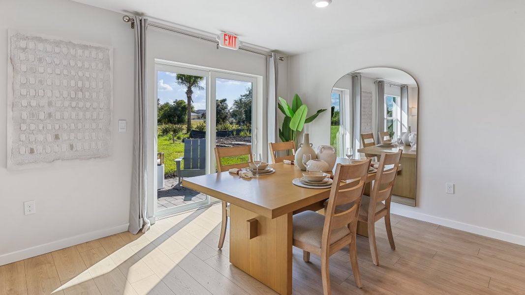 Representative furnished interior of a home built from the FREEPORT II by D.R. Horton in Palmetto Landing at Babcock Ranch Express, Punta Gorda (Image 8).