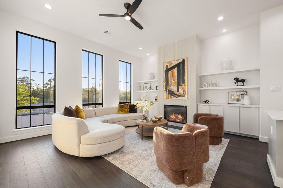 Furnished interior view inside a new home in , Houston (Image 4).
